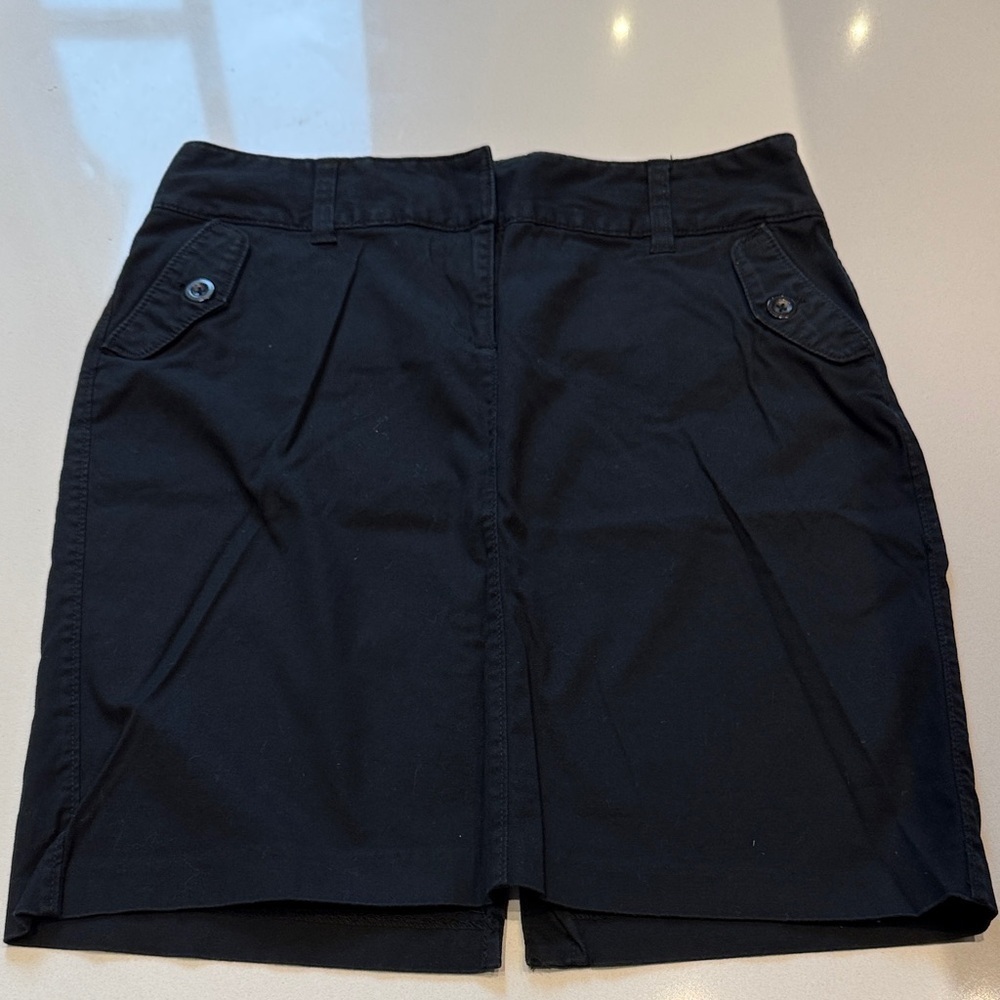 Old Navy Black Stretch Cotton Low Waist Mini Skirt, Size 8